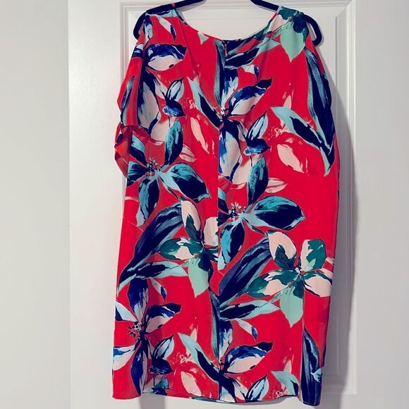 VINCE CAMUTO TROPICAL FLORAL DRESS SIZE 14 - Picture 4 of 6